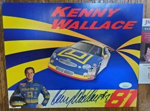 Signed Square D Kenny Wallace 1998 Hero Card Autographed JSA COA Nascar Racing - Picture 1 of 4
