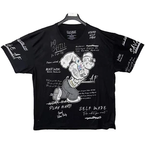 Popeye The Sailor Man Men's 3XL Black T-Shirt Tattooed Savage Comic Retro - Imagen 1 de 12