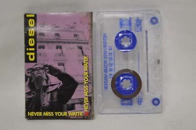 Diesel Never Miss Your Water Music Cassette Tape Single  Slipcase TESTED AUS - Image 1 of 4