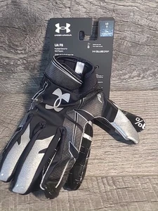 Neu mit Etikett Under Armour Herren UA F8 Skill Fußballhandschuhe L schwarz/silber - Bild 1 von 6