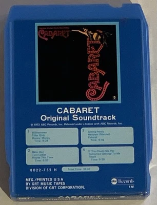 CABARET Original Soundtrack ABC Records 8-Track Tape - Play Tested Working - Image 1 of 4