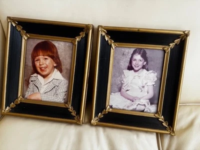 MARCO ART DECO de madera y yeso de colección con esquinas ornamentadas 13 por 11 Foto 1 de 4