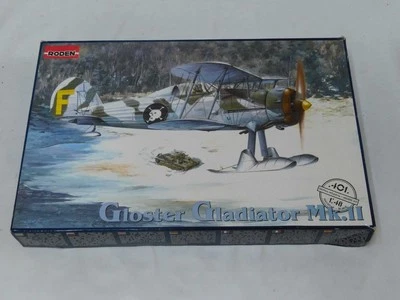 1/48 Roden Gloster Gladiator MK II Bi Plane With Skis Plastic Model Kit Complete - Image 1 of 2