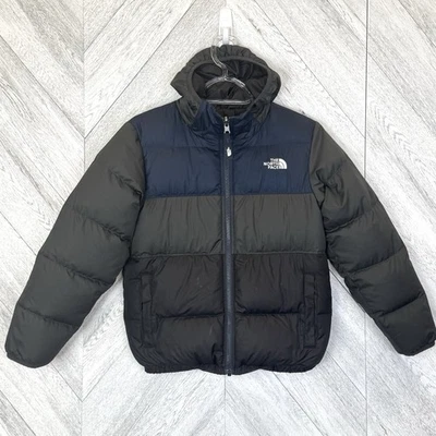The North Face Moondoggy Reversible 550 Down Jacket Boys Youth Medium 10/12 - Image 1 of 4