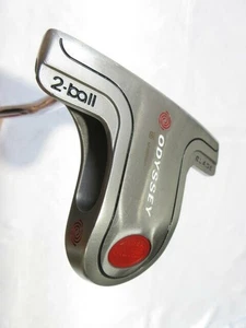 Putter Odyssey de acero blanco hoja de 2 bolas para zurdos 34 pulgadas eje de acero 517 g 8651 - Imagen 1 de 7
