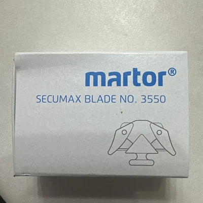 MARTOR 3550.20 Double Sided Replacement Blade 1 ORDER EQUALS 2 PACKS OF 10 - NEW - Image 1 of 3