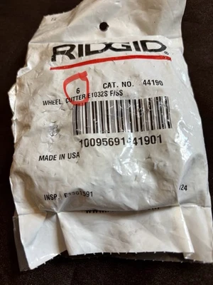 ( 6 ) Pk Genuine Ridgid 44190  E-1032S Cutter Wheel, E1032S F/SS 535/ 820 “NEW” - Image 1 of 4