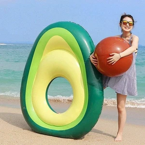 Inflatable Giant Avocado Pool Float Pool Swimming Float Swimming Ring Pool Circl - Picture 1 of 5