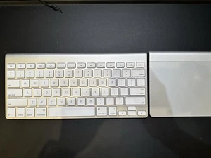 Apple A1339 Magic Trackpad Bezprzewodowy Bluetooth + Apple A1314 Magic Keyboard combo - Zdjęcie 1 z 7