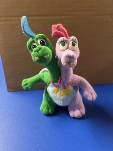 Vintage Playskool Dragon Tales Zak & Wheezie Plush 1999 RARE - Picture 1 of 8