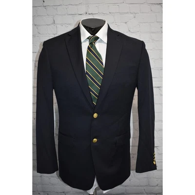 Blazer Chaps Abrigo Deportivo Lana Para Hombre Talla 38 Reg Dorado Botones Azul Lana 2Btn  Foto 1 de 4