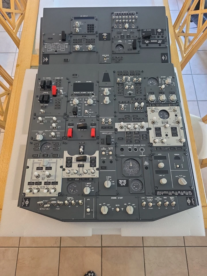 Boeing 737 NG Overhead Panel FWD AFT Cockpitsonic Homecockpit Simulator - Bild 1 von 4