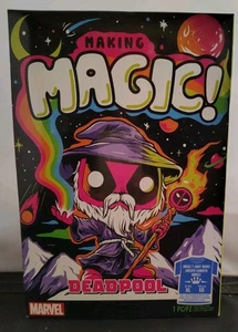 Funko Pop Tees: Marvel - Black Light Deadpool "Making Magic" XL Tee New Sealed - Picture 1 of 7
