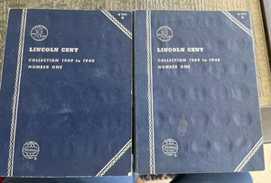 2 Books With 34 Coins Whitman Lincoln Cent Collection 1909 To 1940 Book - Picture 1 of 6
