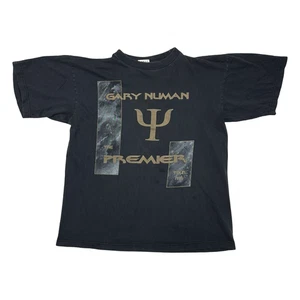 Vintage Gary Numan Shirt Mens Extra Large Black Premier Tour 1996 Band Tee 90s - Picture 1 of 8