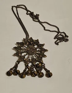 Türkische  Vintage Amulett Kette Collier XXL Anhänger Bauchtanz-Schmuck - Bild 1 von 6