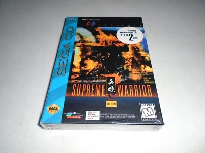 NEW/SEALED Supreme Warrior by Ying Heung ☆☆ Authentic (Sega CD) game - Image 1 of 4