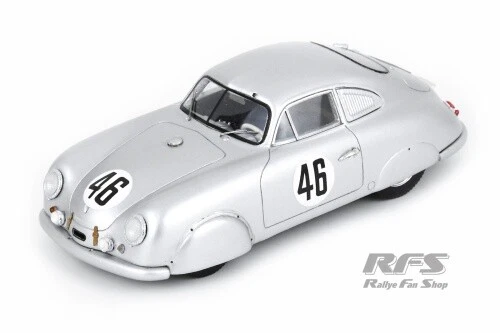 Porsche 356 SL Coupe 24h Le Mans 1951 Veuillet Mouche 1:43 Spark 5215 - Bild 1 von 1