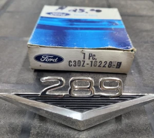 NOS 1965 1966 Mustang 1967 1968 Bronco 289 Fender Emblem Badge Small Scratch BTM - Bild 1 von 14