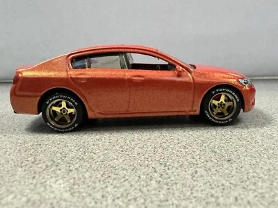 Matchbox Lexus GS430 Metalflake Orange 2010 Loose Wheel Swap Custom On Carlomos - Image 1 of 4