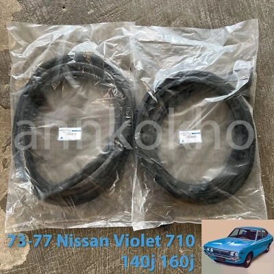 73-77 for Datsun Nissan Violet 710 140j 160j front door weatherstrip rubber seal - Image 1 of 2