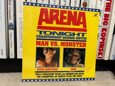 ARENA TONIGHT Laserdisc CHAMPIONSHIP GRUDGE MATCH vtg horror MAN VS. MONSTER - Image 1 of 4