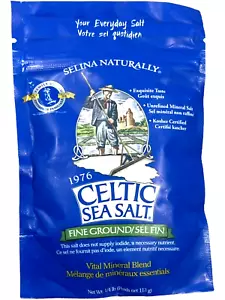 Fine Ground Celtic Sea Salt ¼ lb Resealable-Bag - USA - Picture 1 of 4