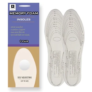 Deep Memory Foam Comfort Insoles Orthopaedic Mens Ladies Shoe Size 3 -12 New - Picture 1 of 4