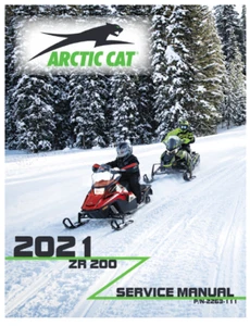 Arctic Cat ZR200 Series Snowmobile Service Manual | 2021 | MAILED CD OR USB - Picture 1 of 12