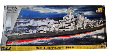 COBI Historical WWII Battleship Missouri BB-63 Building Set # 4837 OPENED BOX - Image 1 of 4