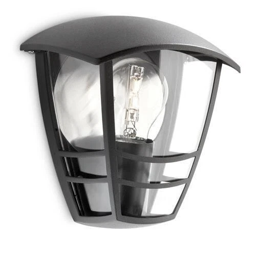2 x Philips Creek Outdoor Wall Light Black no BULB NEW — 第 1/1 张图片