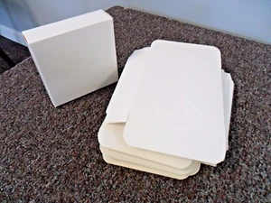 White, Glossy, Lightweight, Cardboard Gift Box (1.6" x 5.25" x 5.25") Lot of 10 - Picture 1 of 3