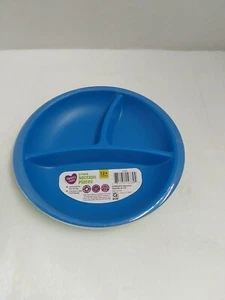 Parent's Choice 3-Pack Section Plates 12+ Months Blue, Orange & Green BNWT! - Picture 1 of 4