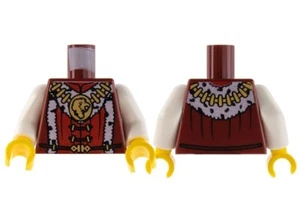 NUEVO LEGO Torso Castle Kingdoms Cabeza de León Medallón y Patrón de Borde de Piel cas441 - Imagen 1 de 1