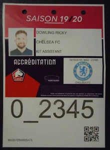 TICKET Akkreditierung UEFA Champions League 2019-20 LOSC Lille vs Chelsea FC  - Bild 1 von 2