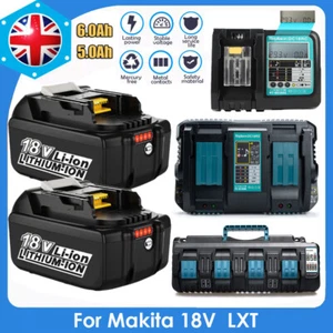 Cargador LXT BL1850 para batería Makita 18V 5.0Ah BL1830 BL1860B Li-ion DC18RC RD - Imagen 1 de 23