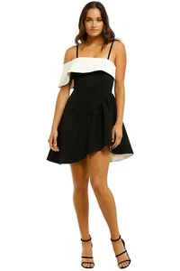 ELLIATT Mila Mini Dress in Black and White Races Size 8 AU RRP 309 WITH DEFECTS - Picture 1 of 9