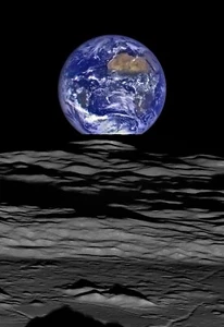 Estampado de arte en pared para el hogar - Póster espacial vintage - TIERRA DESDE LA LUNA - A4,A3,A2,A1,A0 - Imagen 1 de 1