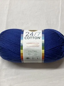 Hilo marca Lion 1 madeja 24/7 hilo Cotton® AZUL MARINO envío gratis - Imagen 1 de 3