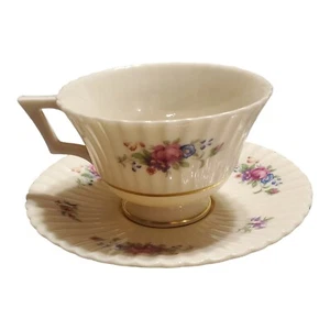 1930s Lenox Pavlova Double Line Teacup Saucer Near Mint ONE set is included - Picture 1 of 15