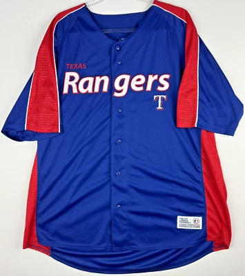 Texas Rangers Baseball Jersey Mens XXL Blue Dynasty Series MLB Stitched - Image 1 of 4