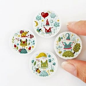 Miniature Ceramic Plates Set 1:12 Dollhouse Kitchen Decor Gnome Collectibles - Picture 1 of 8