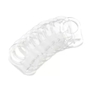 10 Clean Food Grade Transparent Silicone Adapter Rings Holder for Button... - Picture 1 of 6