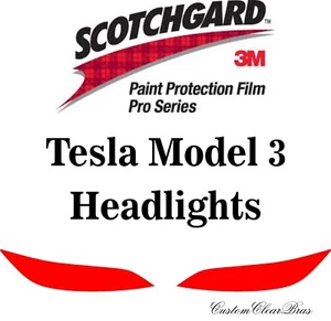 3M Paint Protection Film Pro Series Clear Bra Shield 2024 2025 Tesla Model 3 - Picture 1 of 3