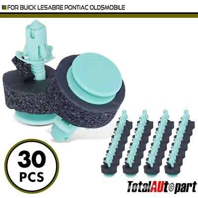 30 piezas clips de retención para Buick LeSabre Pontiac Oldsmobile 8 mm nailon tipo empuje Foto 1 de 4