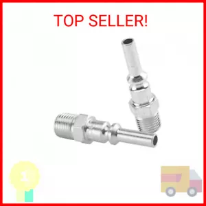 Milton S-791 1/4" MNPT L Estilo Enchufe - Paquete de 2 - Imagen 1 de 2
