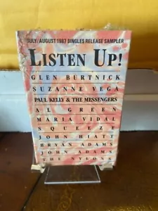 LISTEN UP! 1987 SINGLES RELEASE SAMPLER PROMO CASSETTE TAPE NEW UNOPENED - Picture 1 of 3