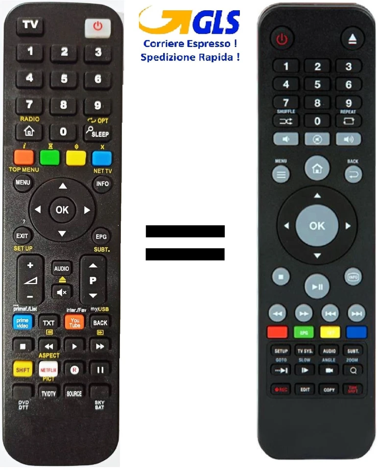 Telecomando gia' programmato per GIGATV - Immagine 1 di 1