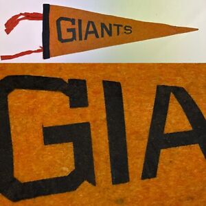1930's New York Giants NY Polo Grounds Baseball Mlb Mini Pennant Banner 4x12.5