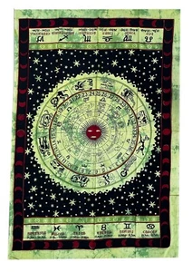 Zodaic Tapestry Wall Hanging Decor  Art 84" X 80" - Picture 1 of 24